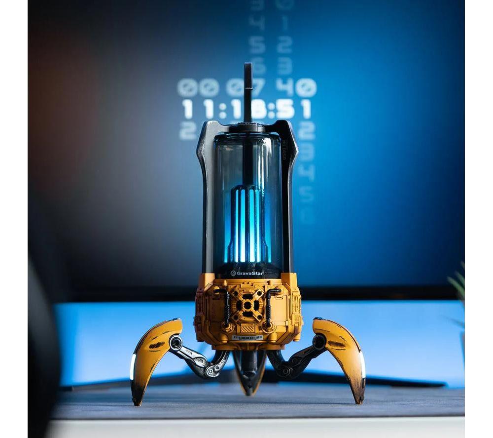 GRAVASTAR Supernova Portable Bluetooth Speaker - War Damaged Yellow