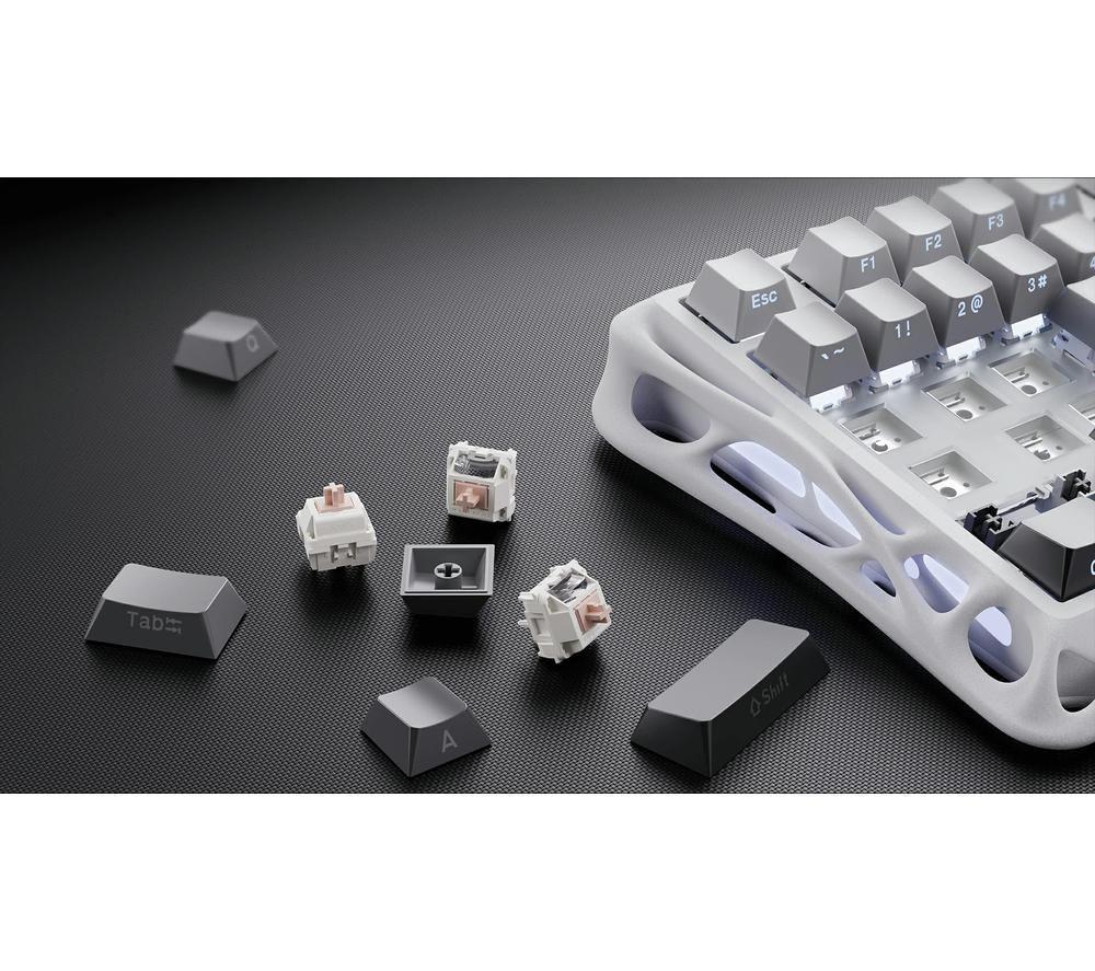 GRAVASTAR Mercury K1 Wireless Mechanical Gaming Keyboard - Gradient White