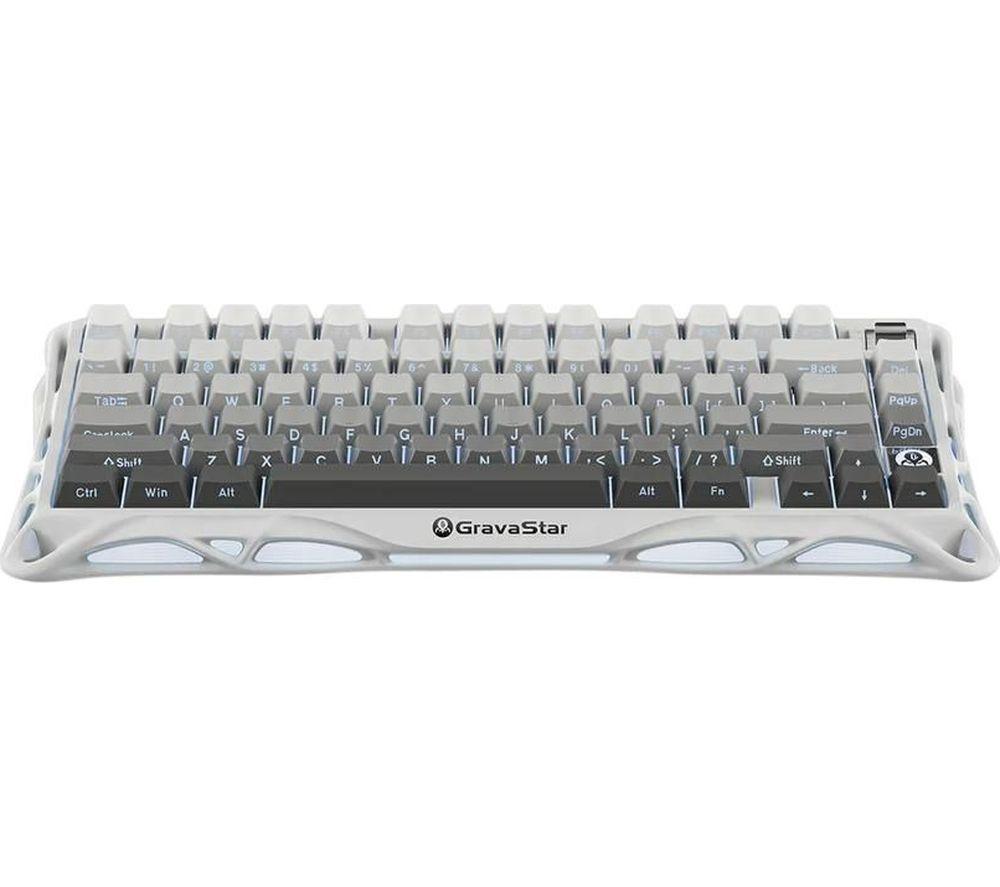 GRAVASTAR Mercury K1 Wireless Mechanical Gaming Keyboard - Gradient White