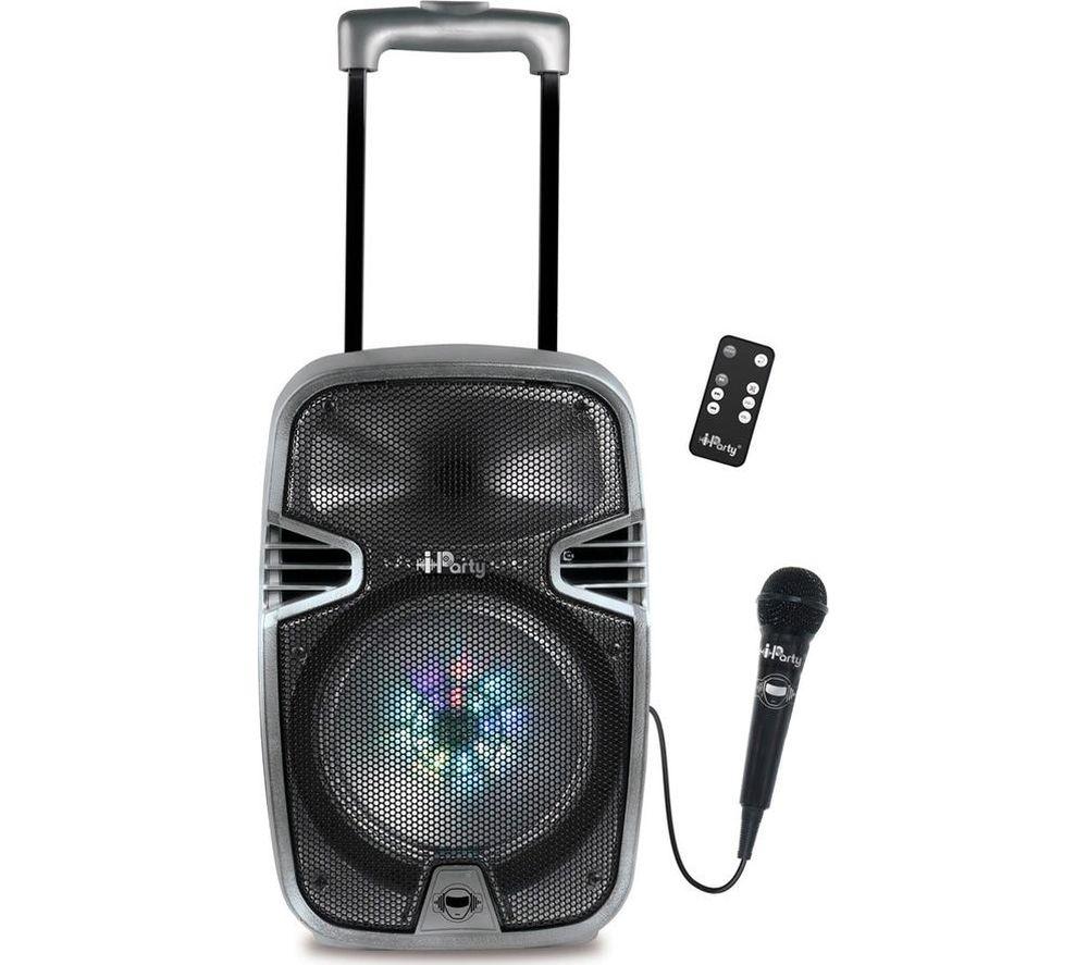 LEXIBOOK iParty K8250 Portable Bluetooth Speaker - Silver & Black