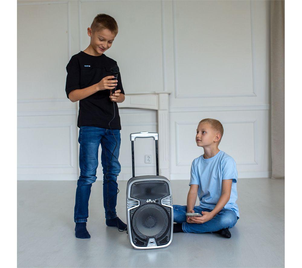 Altavoz portátil Bluetooth LEXIBOOK iParty K8250 - Plata y negro