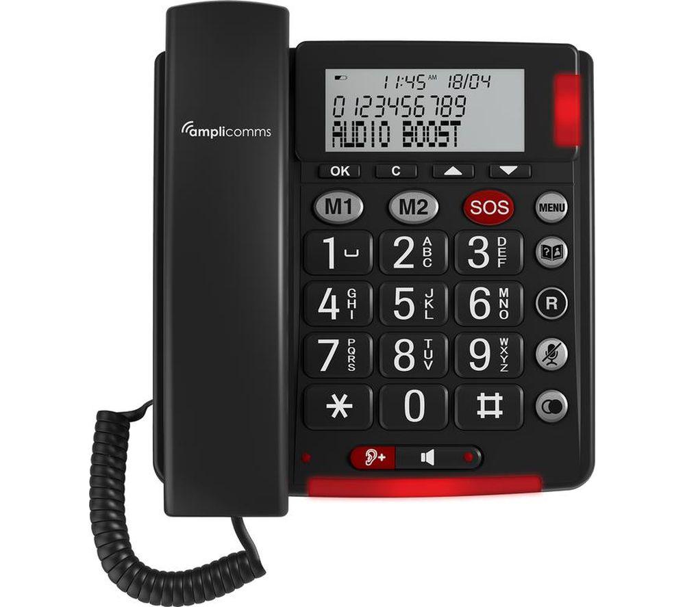 AMPLICOMMS BigTel 50 Alarm Plus Corded Phone