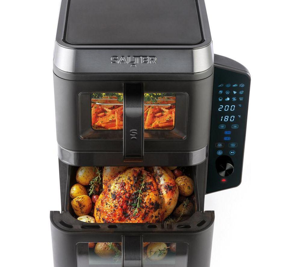 SALTER VertiCook View EK6534 9L Dual Air Fryer - Black