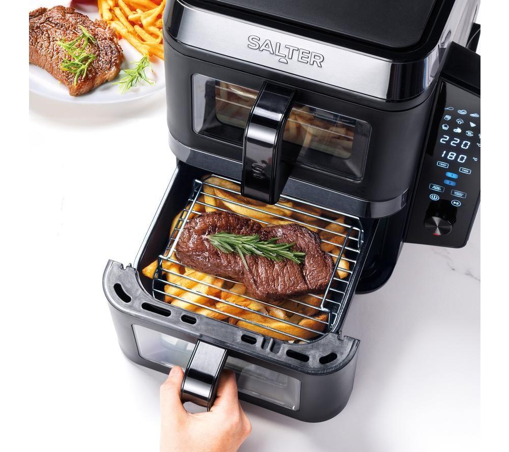 SALTER VertiCook View EK6534 9L Dual Air Fryer - Black