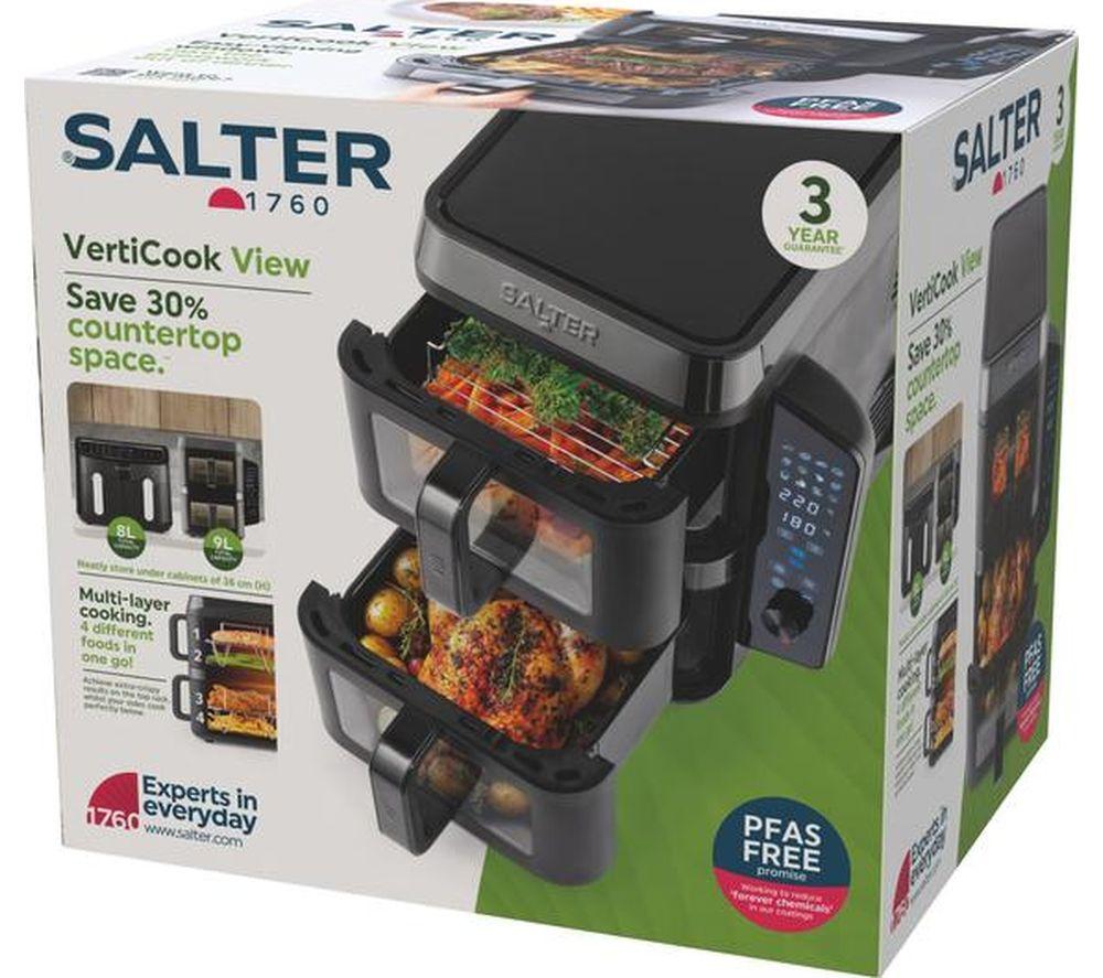 SALTER VertiCook View EK6534 9L Dual Air Fryer - Black