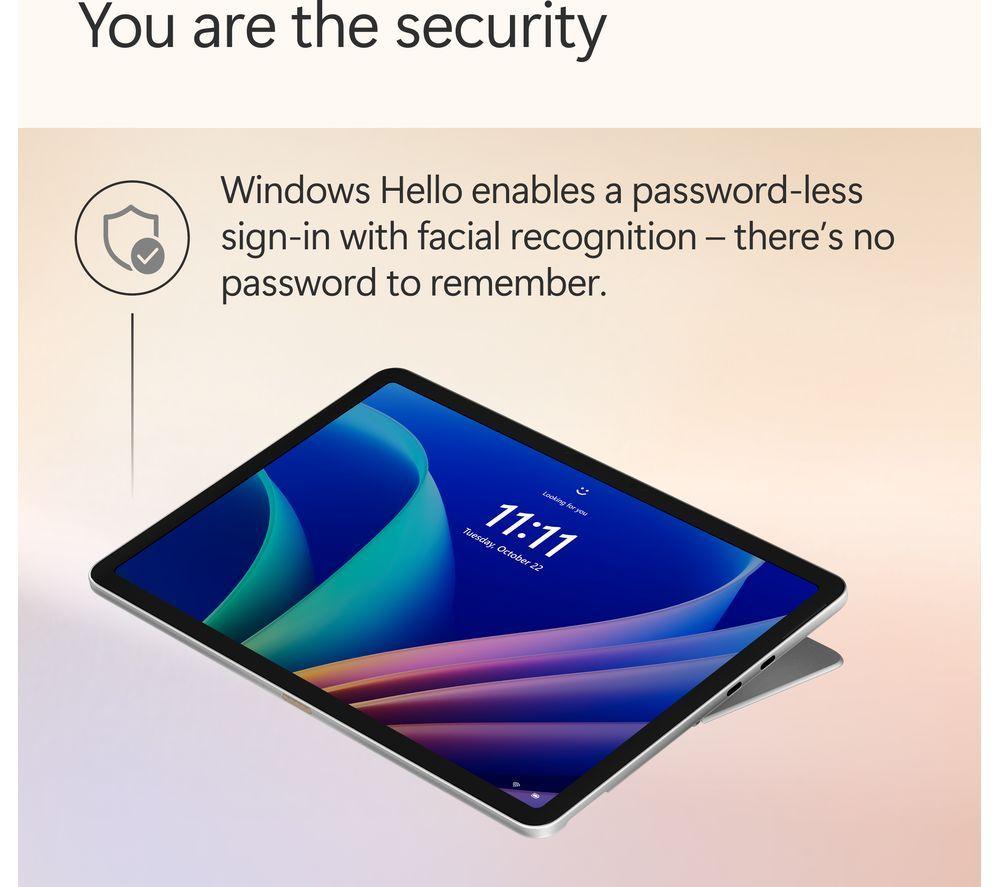 MICROSOFT Surface Pro 12", PC Copilot+ - Snapdragon X Plus, 256 GB SSD, Platino