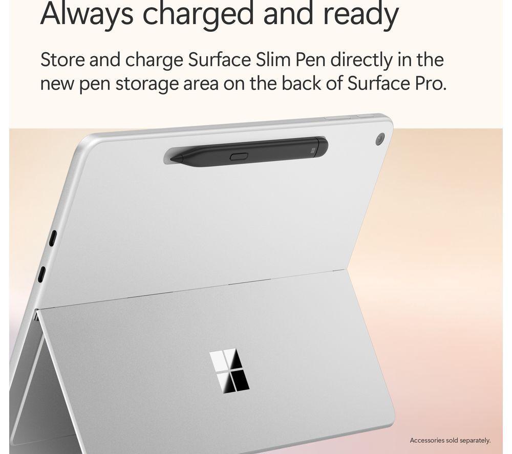MICROSOFT Surface Pro 12", PC Copilot+ - Snapdragon X Plus, 256 GB SSD, Platino