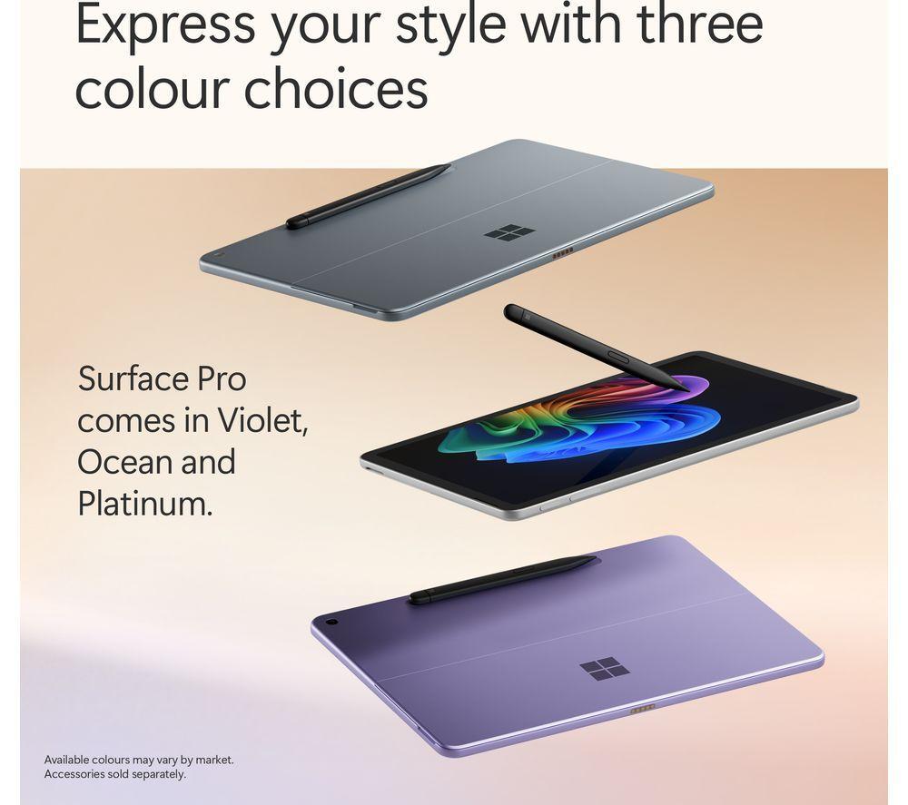 MICROSOFT Microsoft Surface Pro 12", Copilot+ PC - Snapdragon X Plus, 512 GB SSD, Ocean