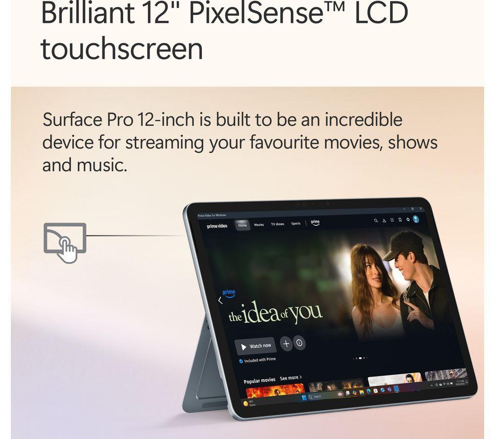 MICROSOFT Microsoft Surface Pro 12", Copilot+ PC - Snapdragon X Plus, 512 GB SSD, Ocean