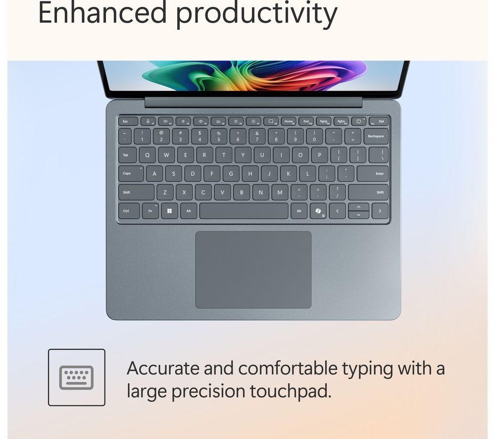 MICROSOFT Surface Laptop 13", Copilot+ PC - Snapdragon X Plus, 512 GB SSD, Ocean