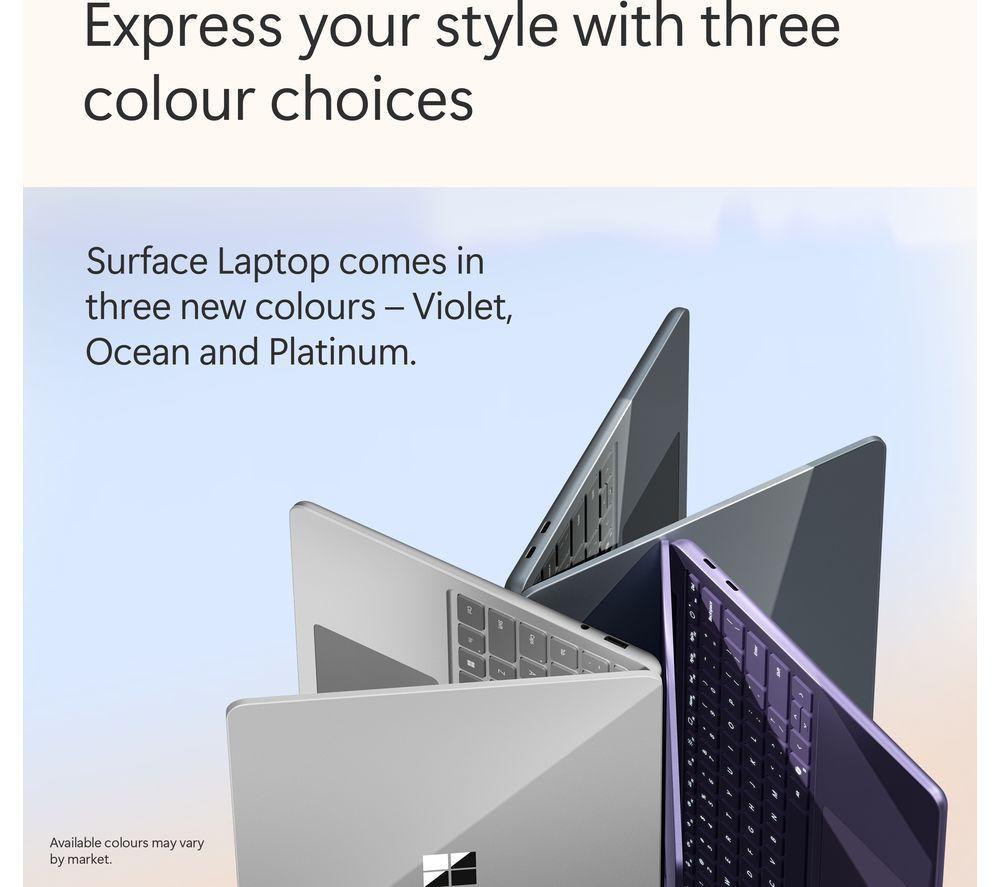 MICROSOFT Surface Laptop 13", Copilot+ PC - Snapdragon X Plus, 512 GB SSD, Ocean