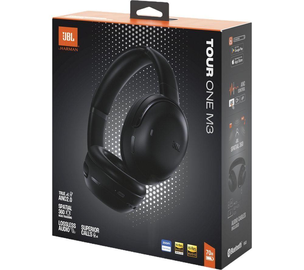 JBL Tour One M3 Wireless Bluetooth Noise-Cancelling Headphones - Black