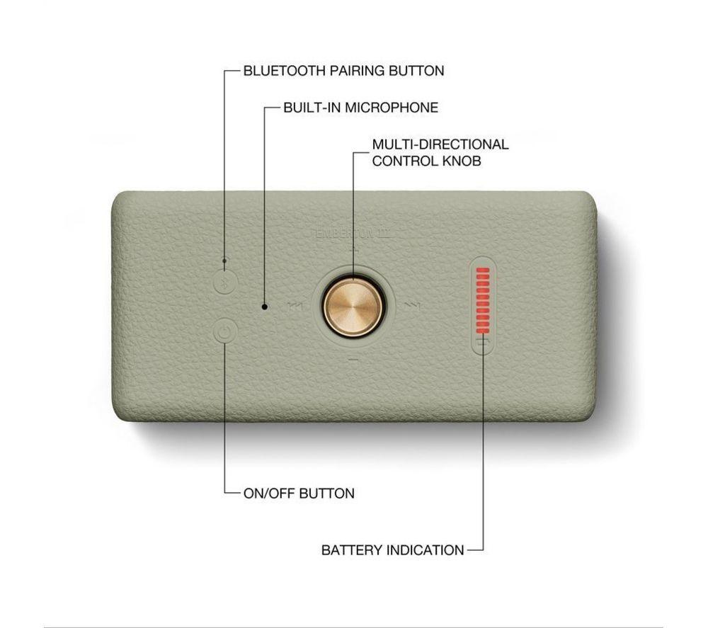 MARSHALL Emberton III Portable Bluetooth Speaker - Sage