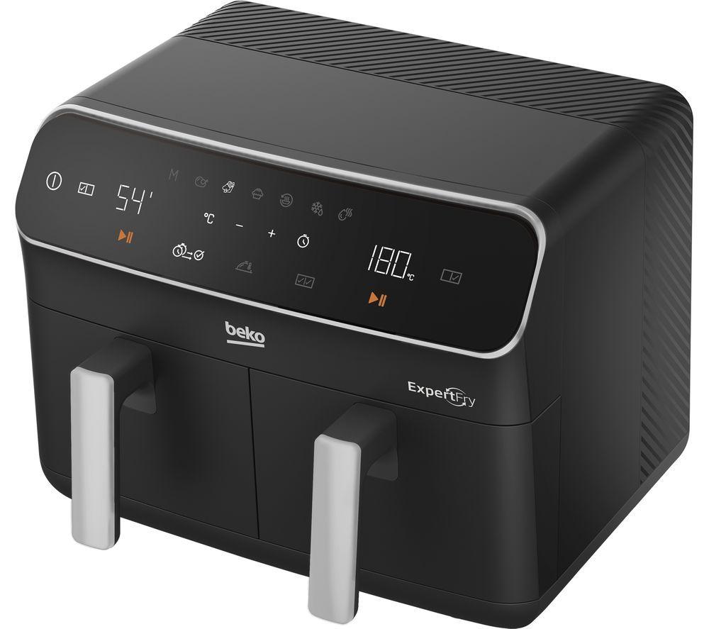 Freidora de aire de doble zona Beko ExpertFry FRL5387B - Negro