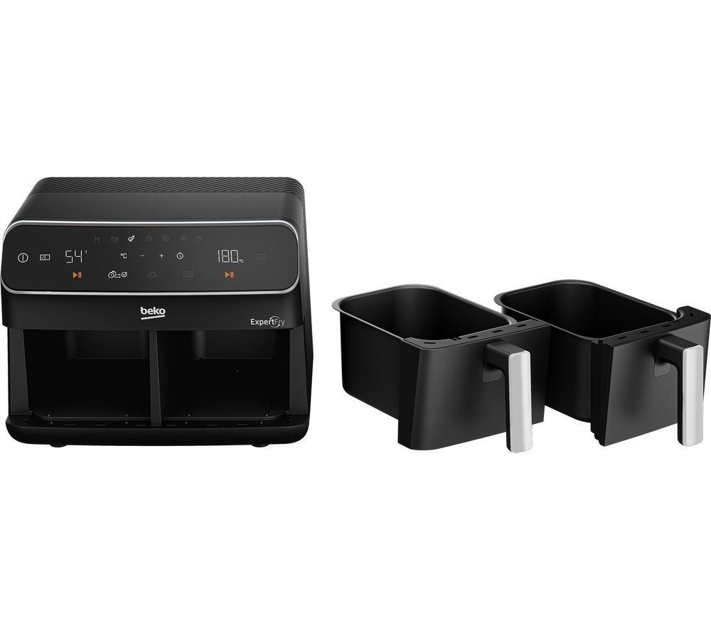 Freidora de aire de doble zona Beko ExpertFry FRL5387B - Negro