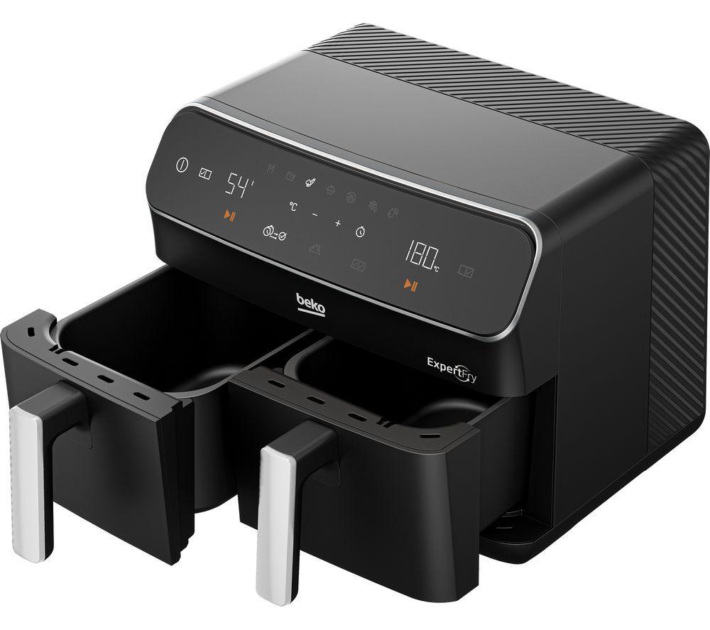 Freidora de aire de doble zona Beko ExpertFry FRL5387B - Negro