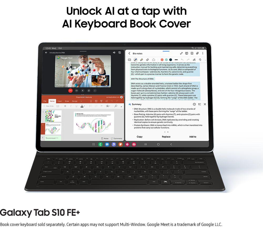 SAMSUNG Galaxy Tab S10 FE+ Tablet de 13,1" - 256 GB, Azul