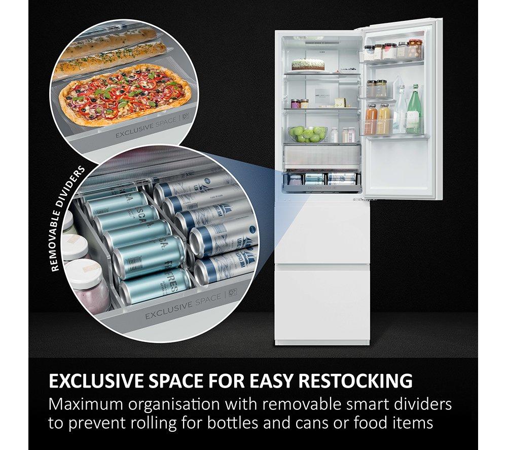 HAIER 3D Combi Series 3 HTR3518ENMWK 60/40 Fridge Freezer - White