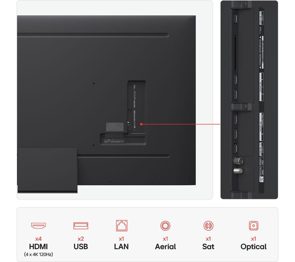 LG QNED86 86" QNED evo AI Mini LED 4K HDR Smart TV 2025 - 86QNED86A6A