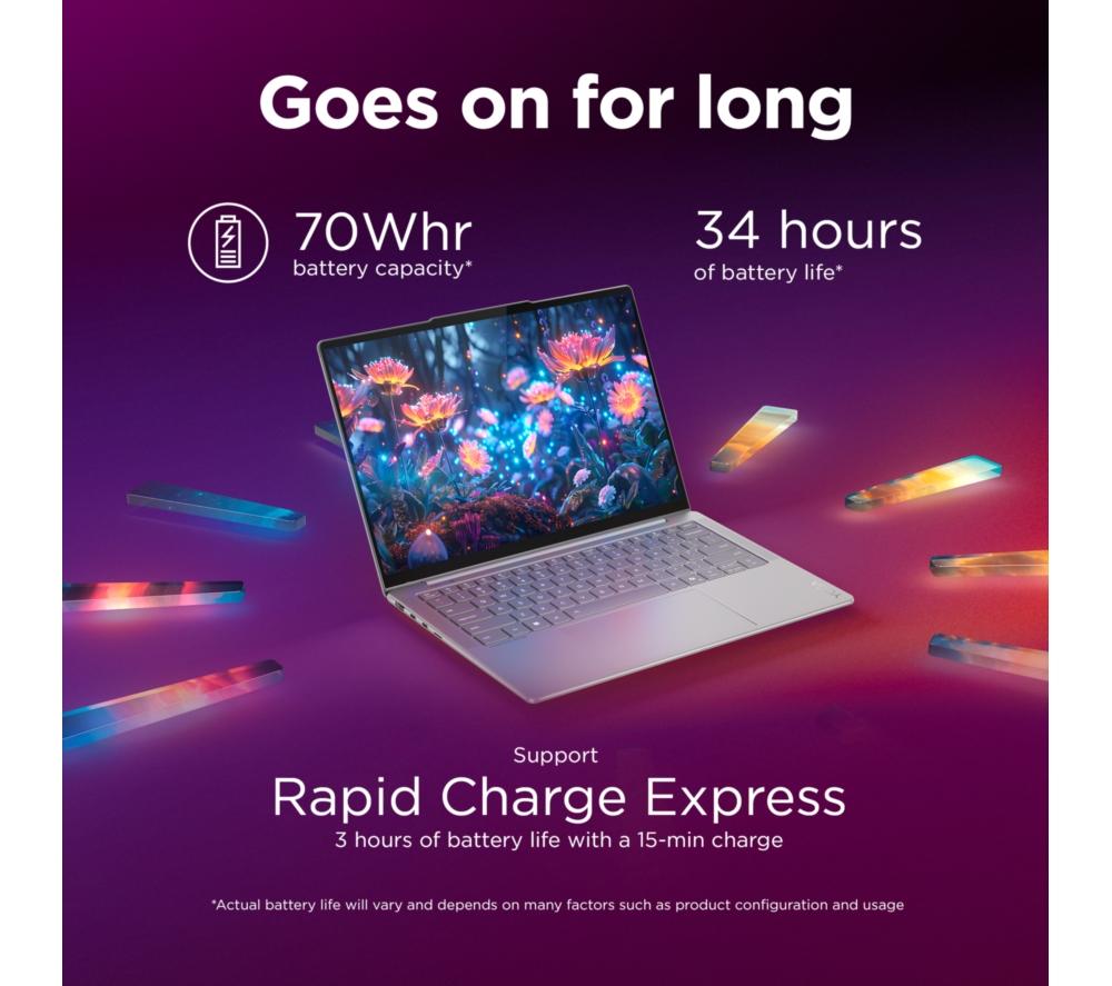 Portátil LENOVO Yoga Slim 7 Aura Edition 14", Copilot+ PC - Intel® Core™ Ultra 5, 512 GB SSD, Gris