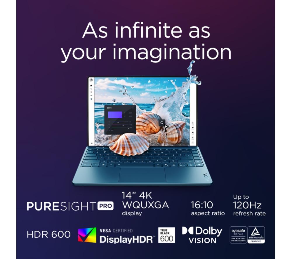 Portátil LENOVO Yoga Slim 9 de 14", PC Copilot+ - Intel® Core™ Ultra 7, SSD de 1 TB, Teal