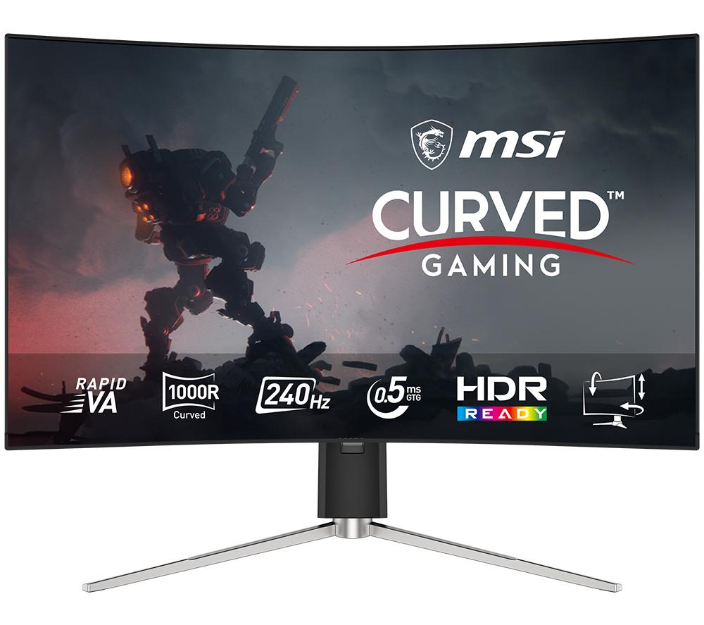 MSI MAG 325CQRXF E2 Quad HD 31.5" Curved Rapid VA LCD Gaming Monitor - Black