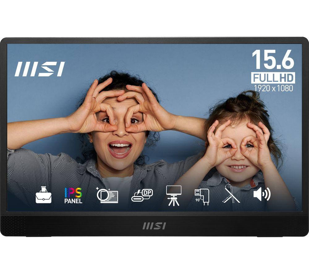 MSI PRO MP161 E2U Full HD 15.6" IPS LCD Portable Monitor - Black