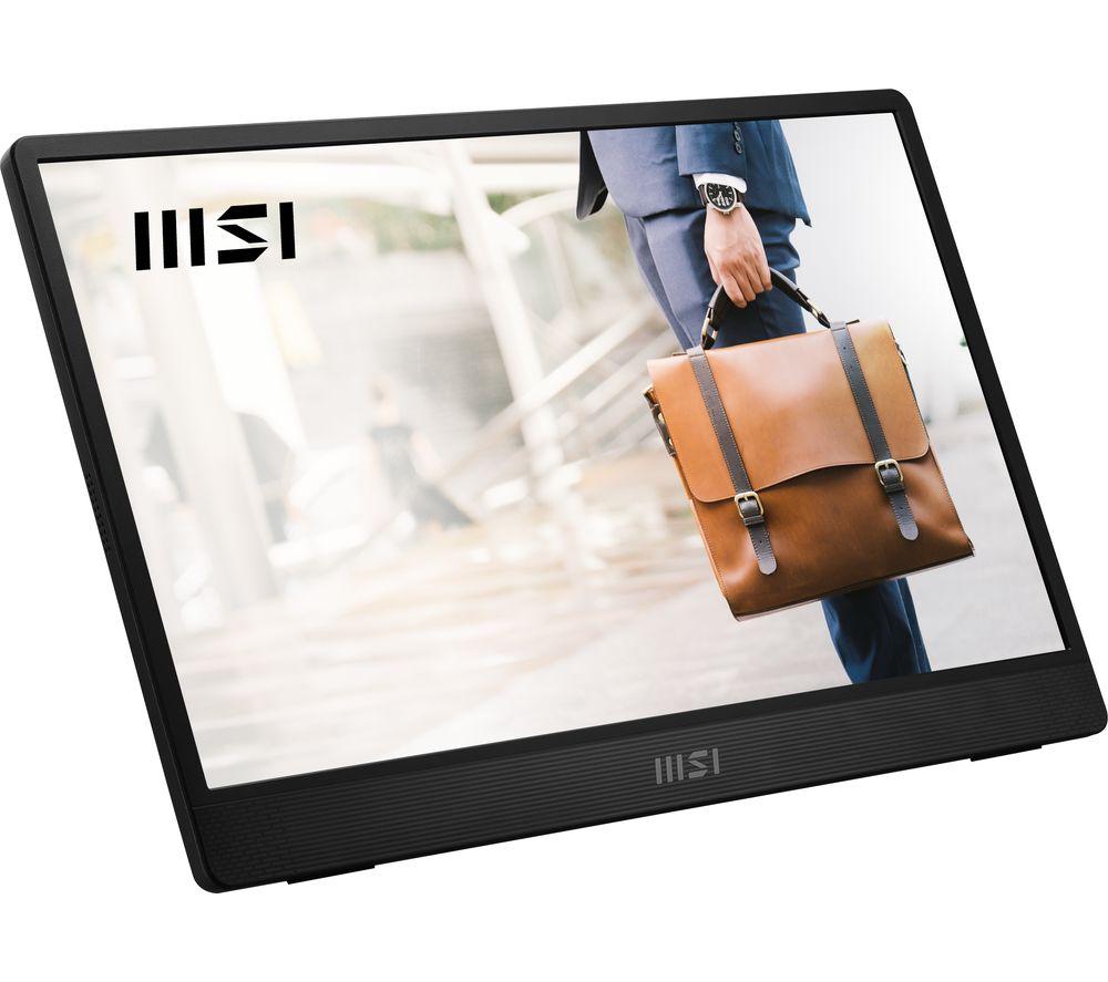 Monitor portátil MSI PRO MP161 E2U Full HD de 15.6" IPS LCD - Negro