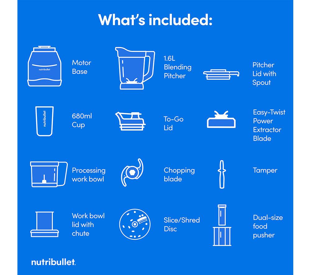 Batidora NUTRIBULLET Triple Prep System - Gris Oscuro