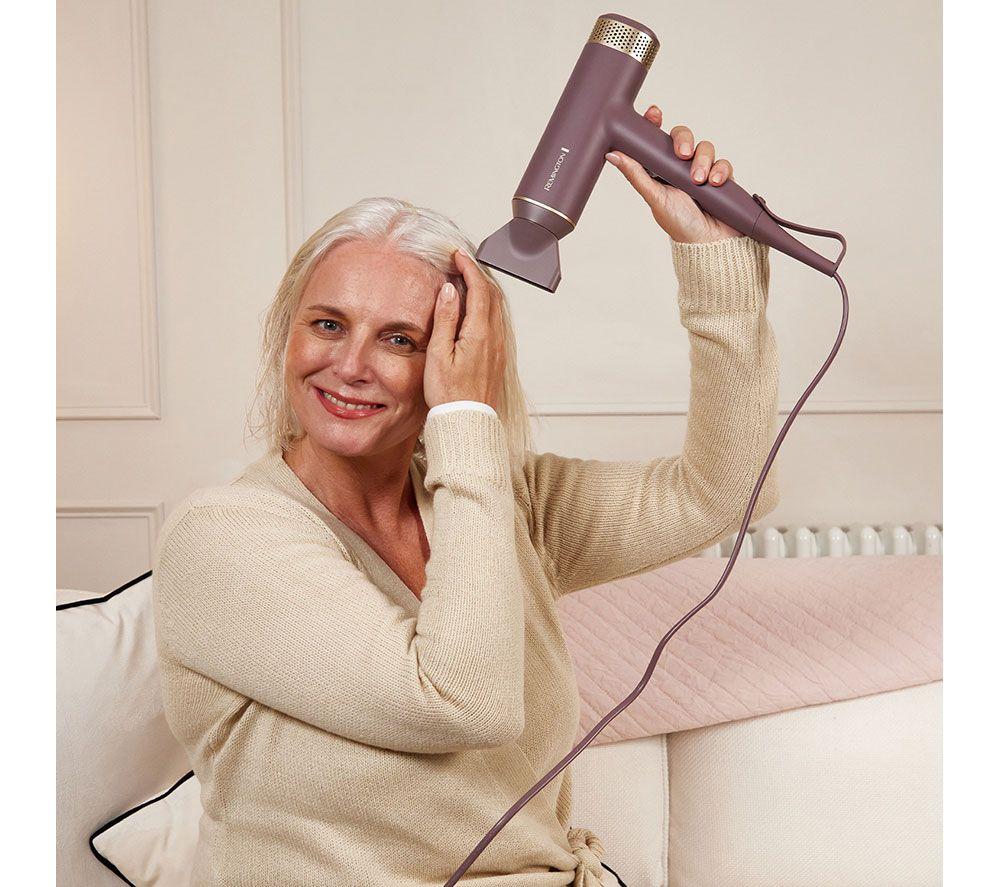 REMINGTON AIRvive Digital Hair Dryer - Mauve & Gold