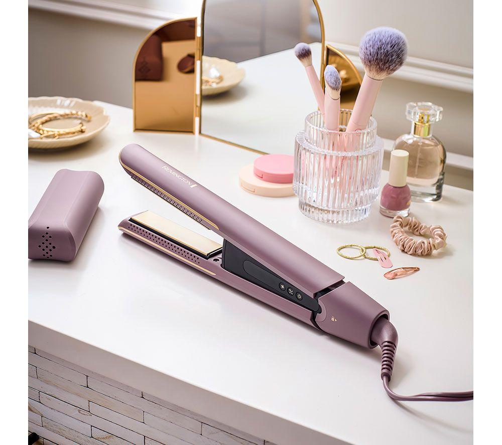 REMINGTON AIRvive Hair Straightener - Mauve & Gold