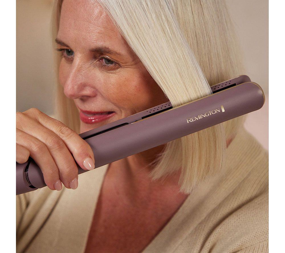 REMINGTON AIRvive Hair Straightener - Mauve & Gold