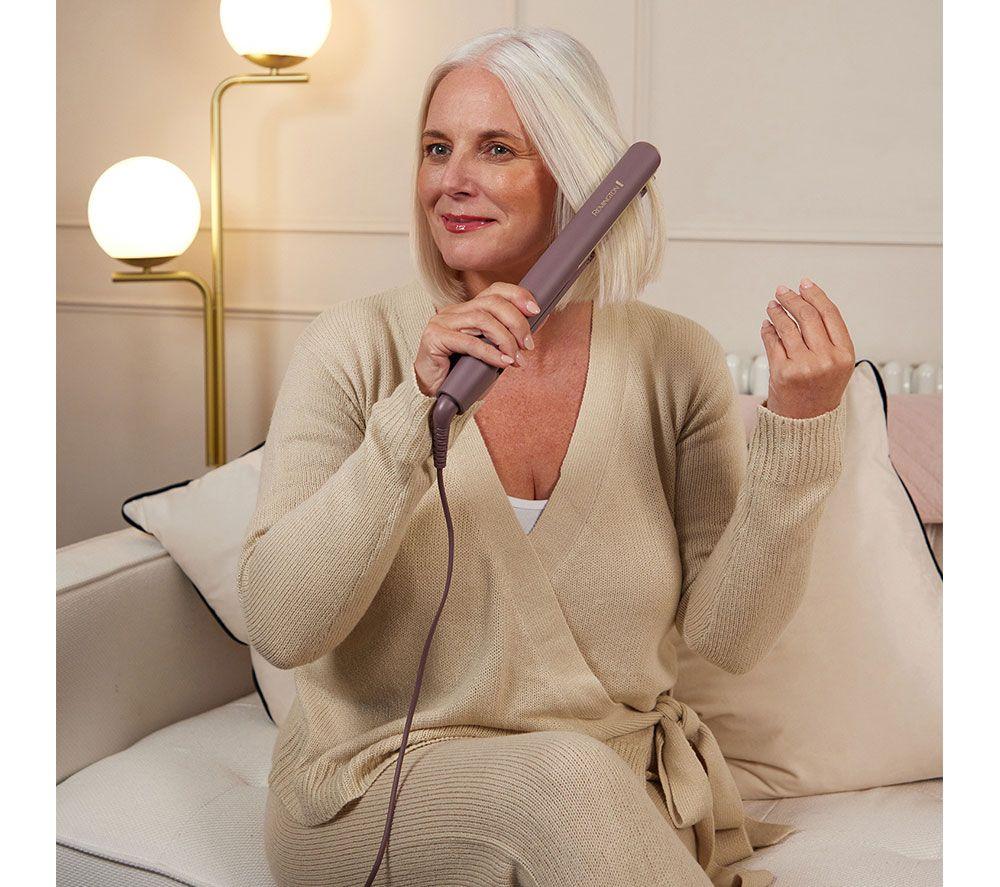 REMINGTON AIRvive Hair Straightener - Mauve & Gold