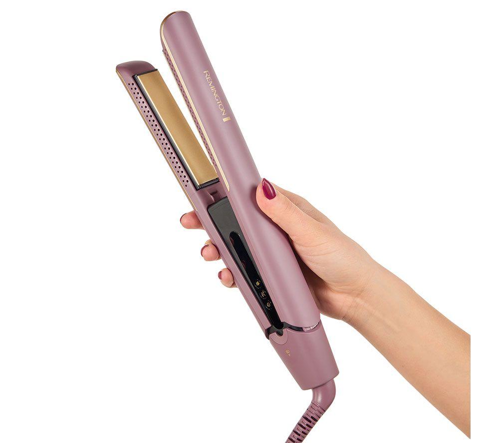 REMINGTON AIRvive Hair Straightener - Mauve & Gold