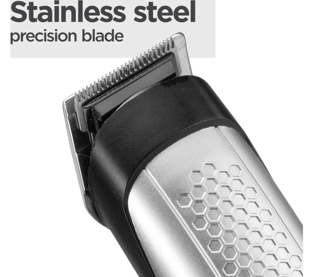 BABYLISS T812U Lithium Power Wet & Dry Beard Trimmer - Silver & Black