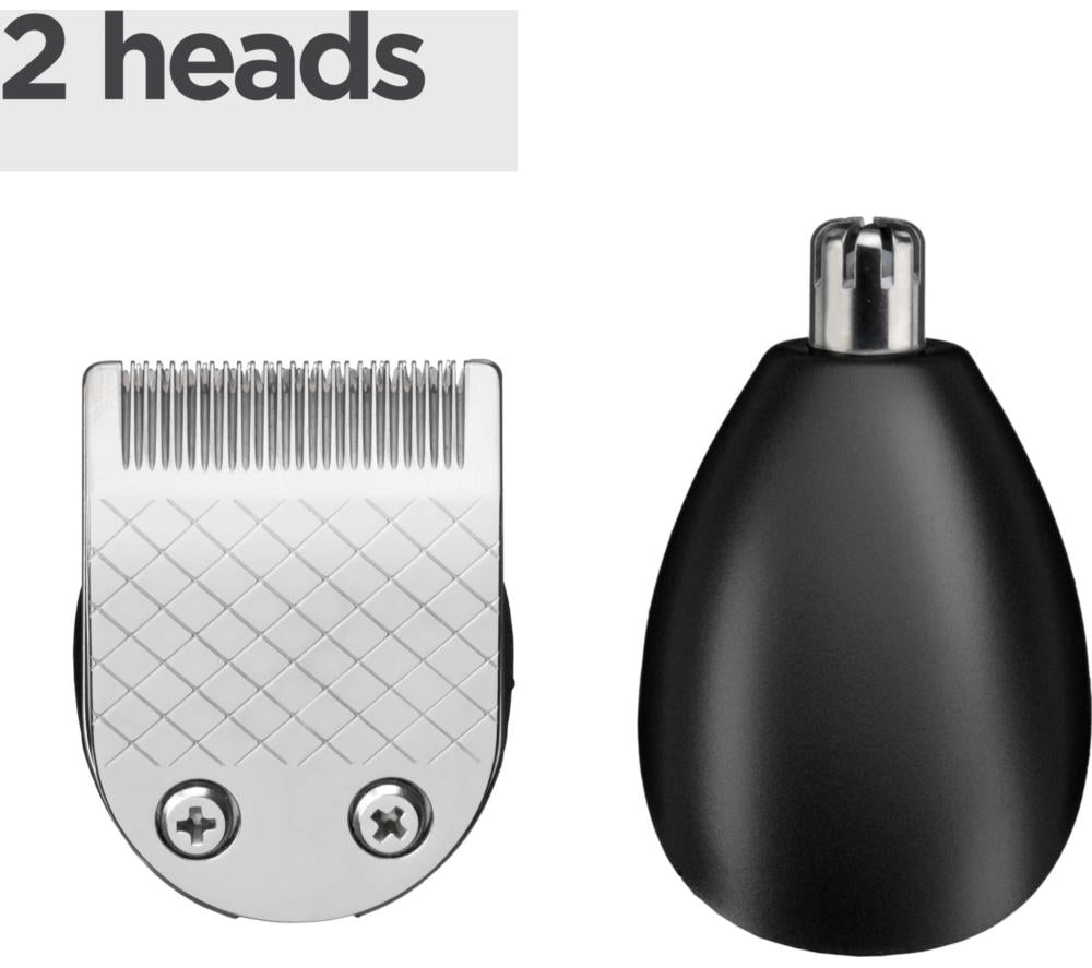 BABYLISS T812U Lithium Power Wet & Dry Beard Trimmer - Silver & Black