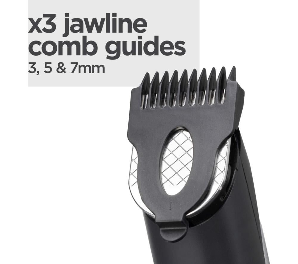 Recortadora de Barba BaByliss T812U Lithium Power Wet & Dry - Plata y Negro