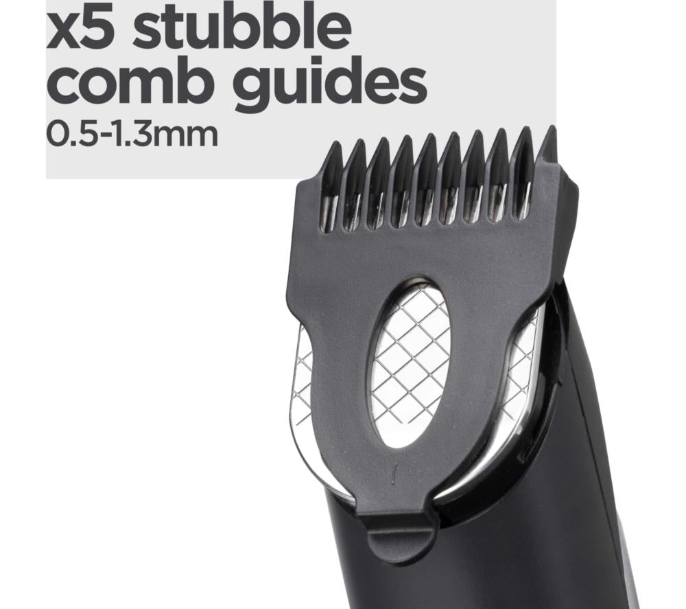Recortadora de Barba BaByliss T812U Lithium Power Wet & Dry - Plata y Negro