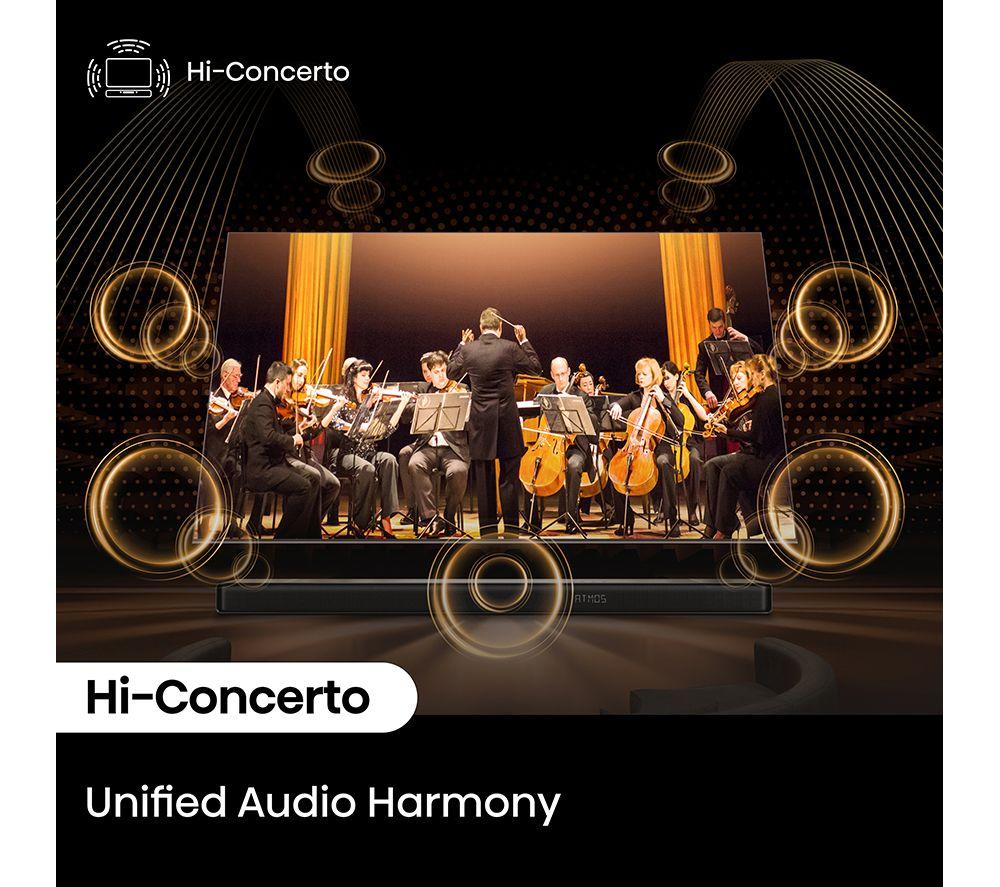 Barra de sonido inalámbrica HISENSE AX5140Q 5.1.4 con Dolby Atmos