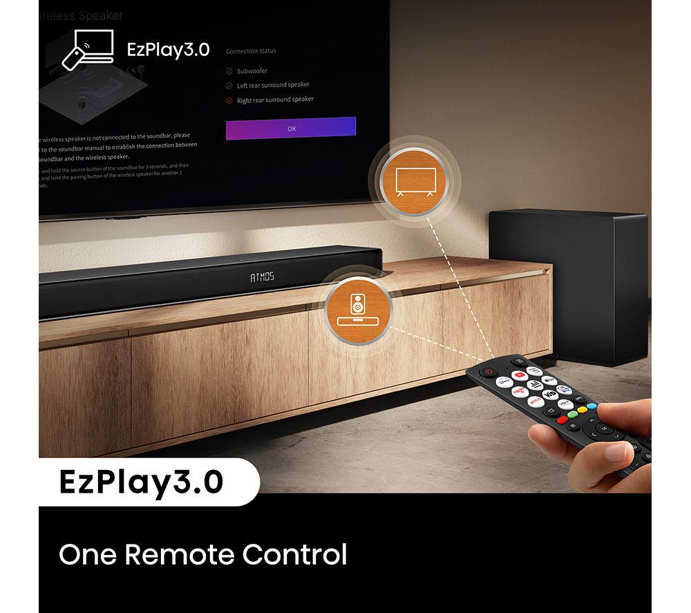 Barra de sonido inalámbrica HISENSE AX5140Q 5.1.4 con Dolby Atmos