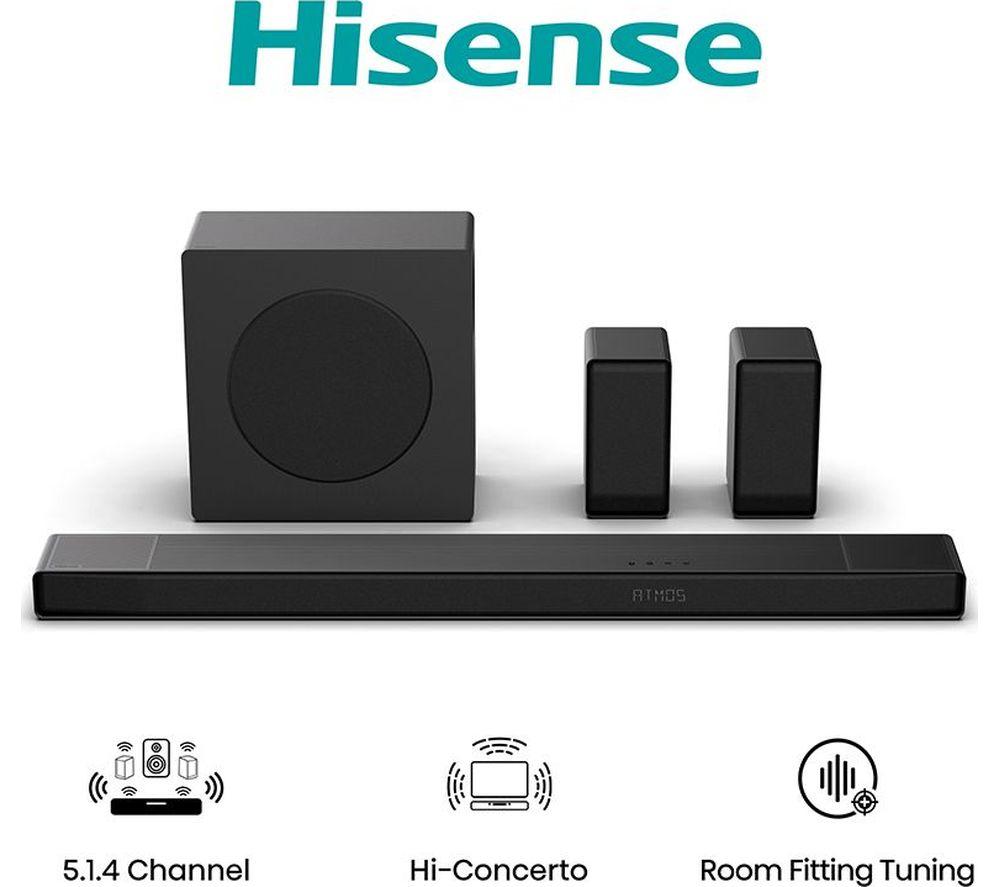 Barra de sonido inalámbrica HISENSE AX5140Q 5.1.4 con Dolby Atmos