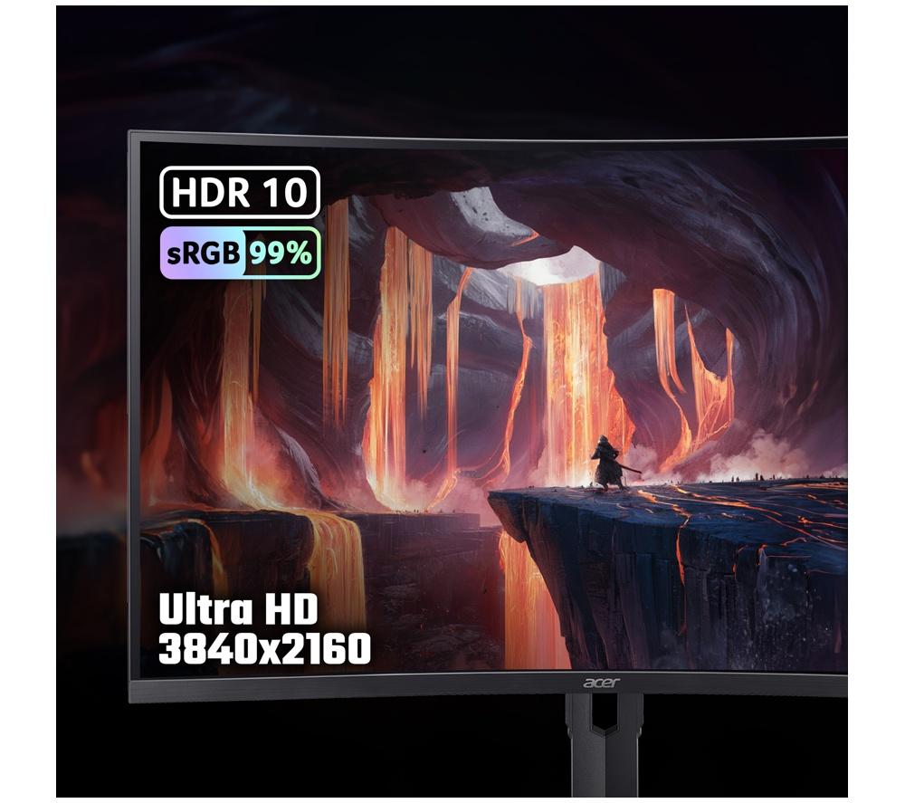 ACER Nitro XZ323QKP1 4K Ultra HD 31.5" Curved VA LCD Gaming Monitor - Black