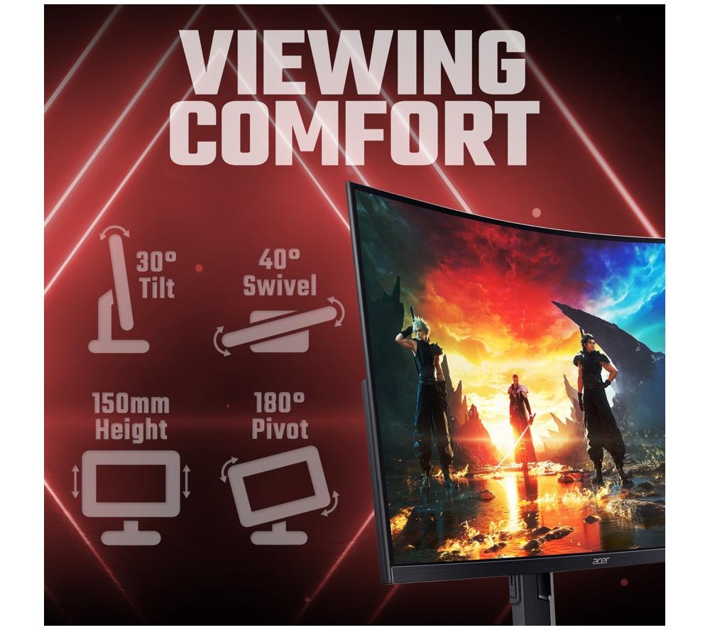 ACER Nitro XZ323QKP1 4K Ultra HD 31.5" Curved VA LCD Gaming-Monitor - Schwarz
