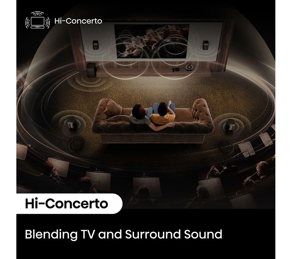 Barra de sonido inalámbrica HISENSE HT Saturn 4.1.2 con Dolby Atmos y DTS Virtual:X