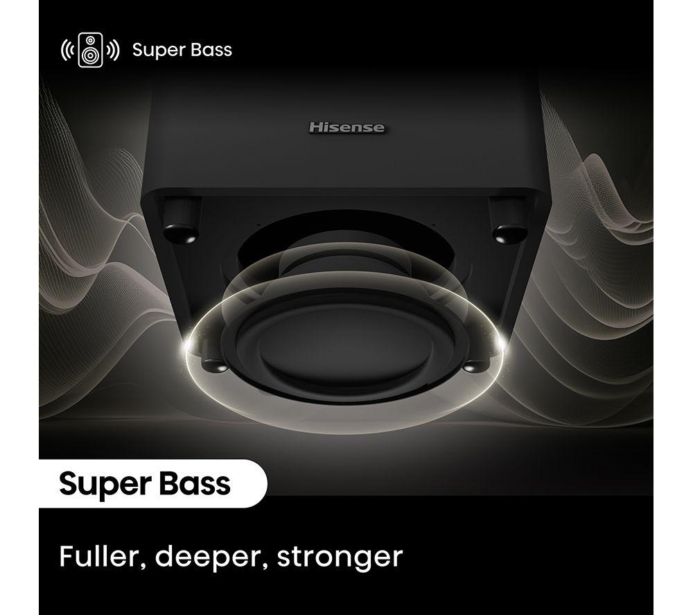 Barra de sonido inalámbrica HISENSE HT Saturn 4.1.2 con Dolby Atmos y DTS Virtual:X