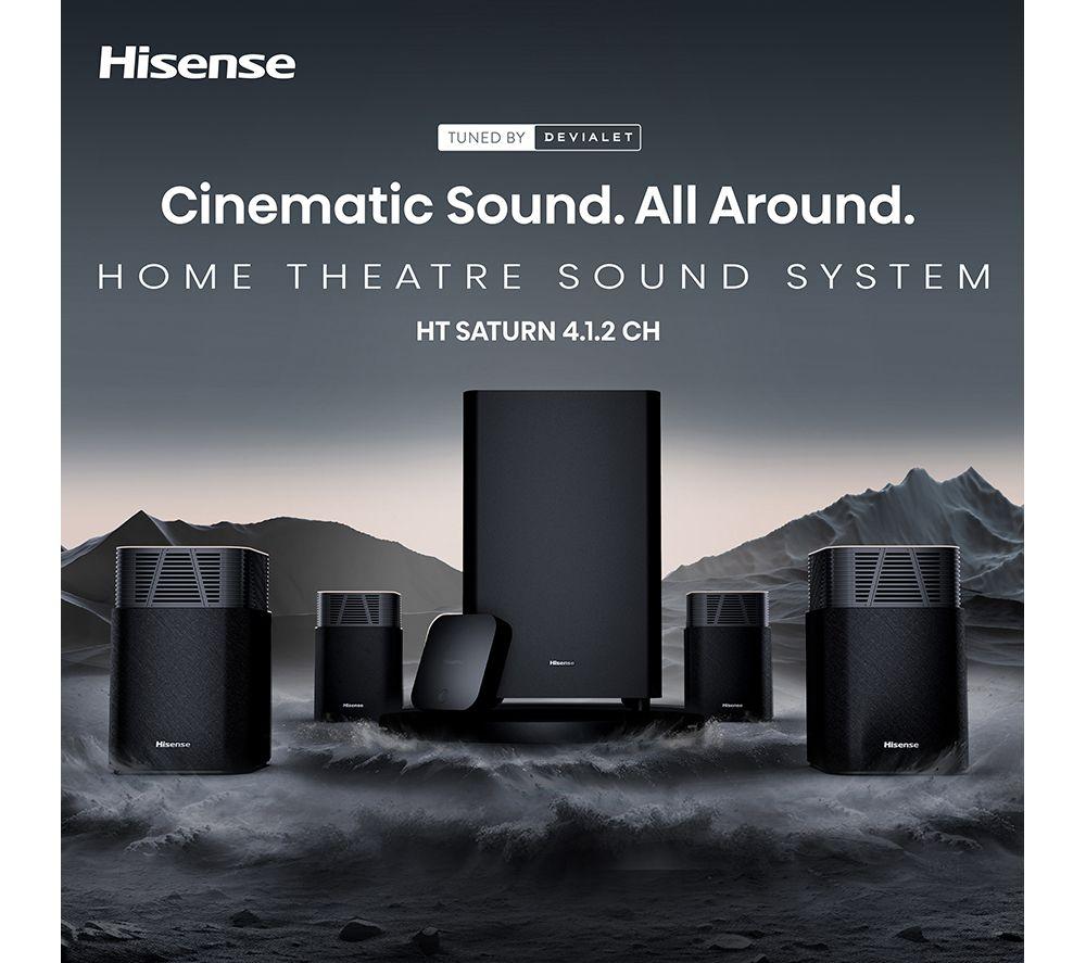 Barra de sonido inalámbrica HISENSE HT Saturn 4.1.2 con Dolby Atmos y DTS Virtual:X