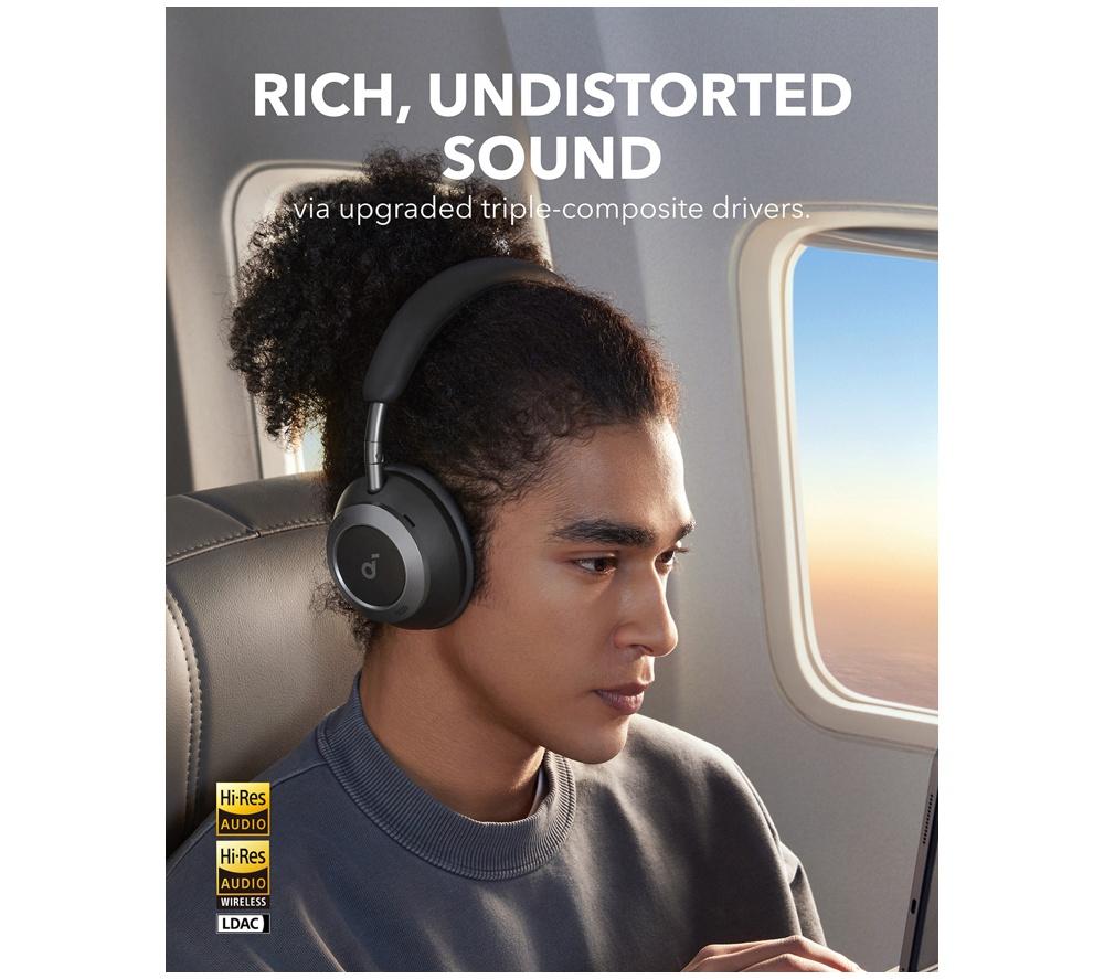 SOUNDCORE Space One Pro Wireless Bluetooth Noise-Cancelling Headphones - Black