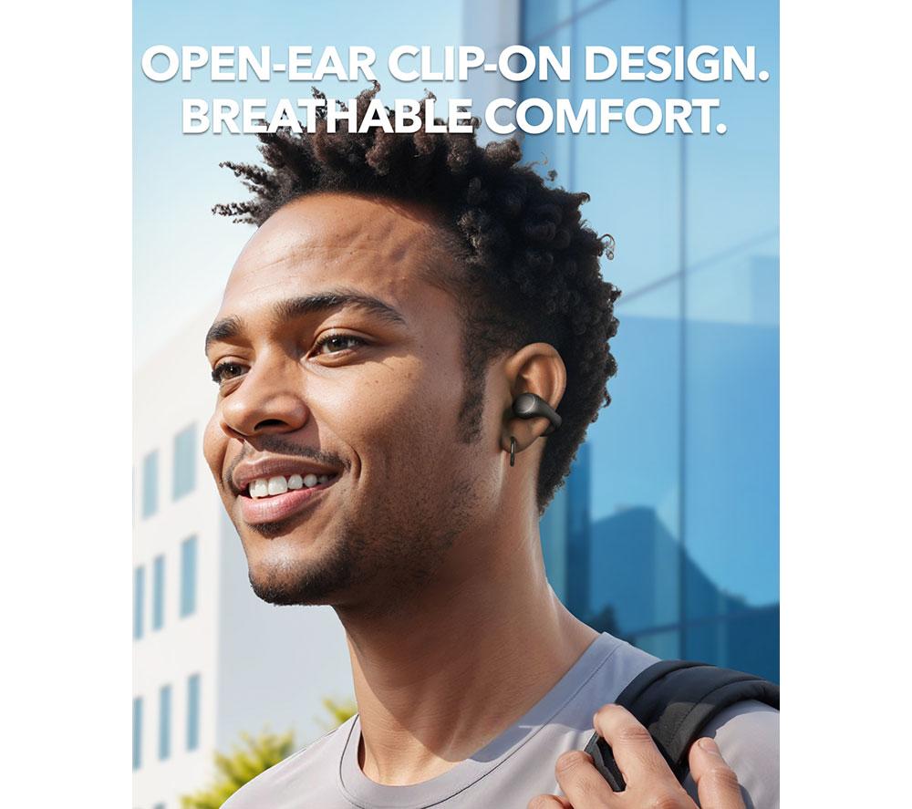 SOUNDCORE C40i Open-Ear Wireless Bluetooth-Ohrhörer – Dunkelgrau