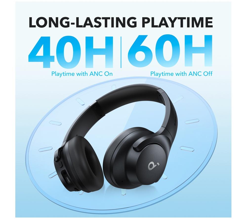 SOUNDCORE Q21i Wireless Bluetooth Noise-Cancelling Headphones - Black