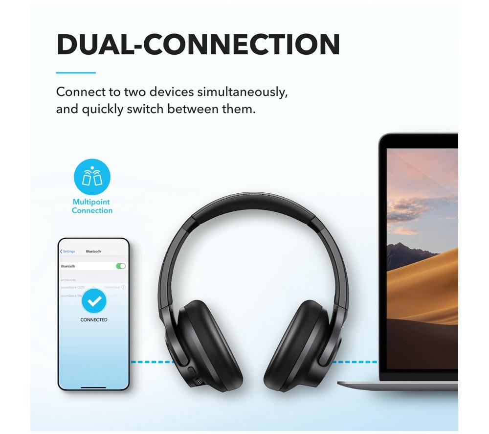SOUNDCORE Q21i Wireless Bluetooth Noise-Cancelling Headphones - Black